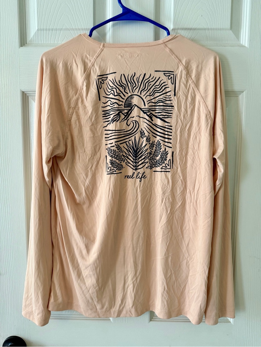 Lightweight Long-Sleeve Tee in Blush — Performance Everyday Top